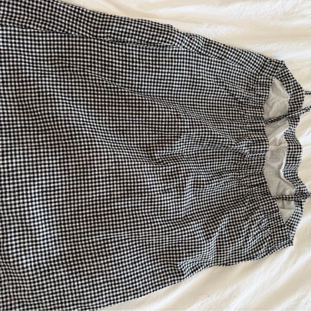 Abercrombie & Fitch Linen Blend Button Skort - Picture 5 of 5